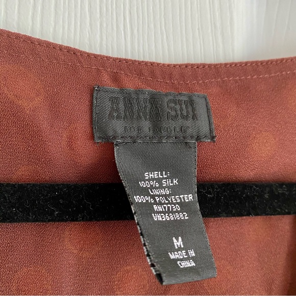 Anna Sui Size Medium Vintage Inspired Wrap Tank - Picture 3 of 9